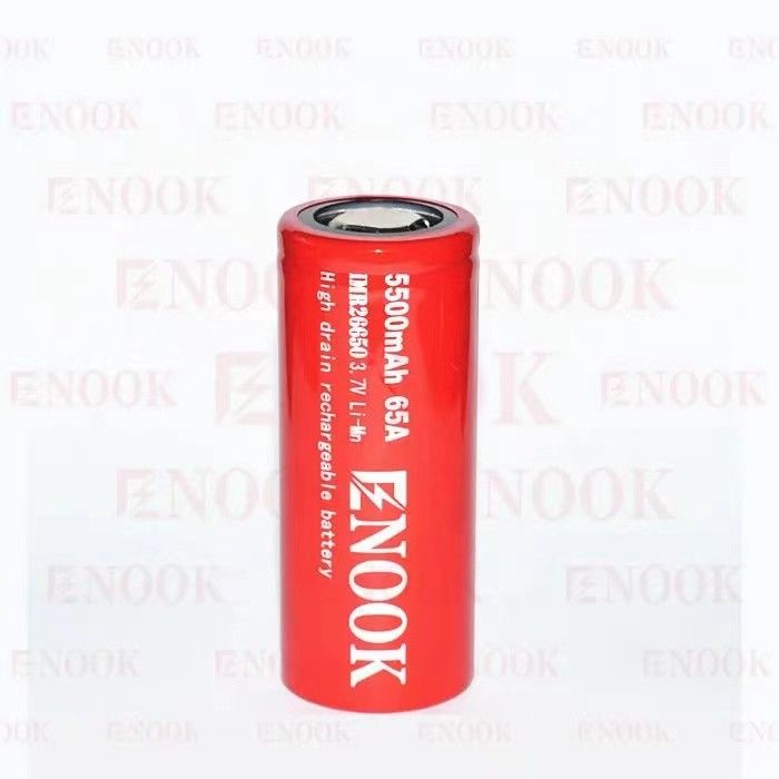5500mAh 3.7V लिथियम आयन 26650 बैटरी रिचार्जेबल 18650 फ्लैट टॉप हाई ड्रेन बैटरी