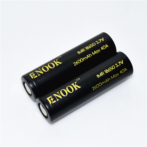 इनोक उच्च डिस्चार्ज दर 18650 ग्लोब बैटरी इनोक 18650 2600mAh 40A 18650 लिथियम आयन बैटरी