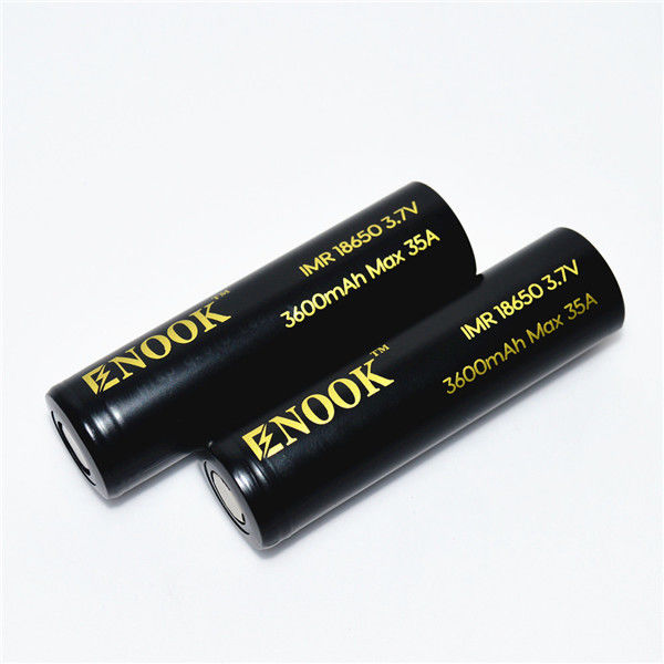 उच्च डिस्चार्ज दर 3600mAh अधिकतम 35A 18650 रिचार्जेबल बैटरी 3.7V लिथियम आयन बैटरी