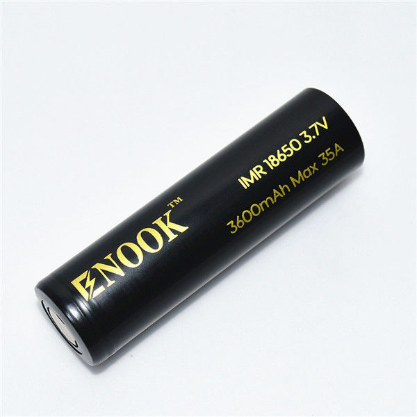 उच्च डिस्चार्ज दर 3600mAh अधिकतम 35A 18650 रिचार्जेबल बैटरी 3.7V लिथियम आयन बैटरी