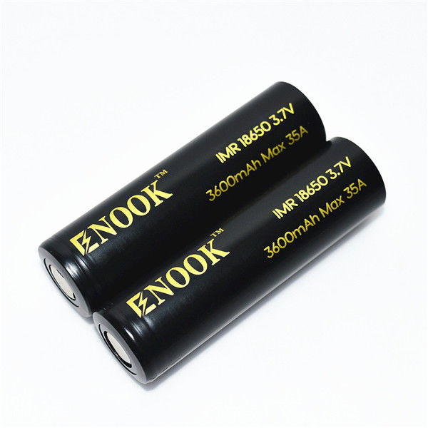 उच्च डिस्चार्ज दर 3600mAh अधिकतम 35A 18650 रिचार्जेबल बैटरी 3.7V लिथियम आयन बैटरी
