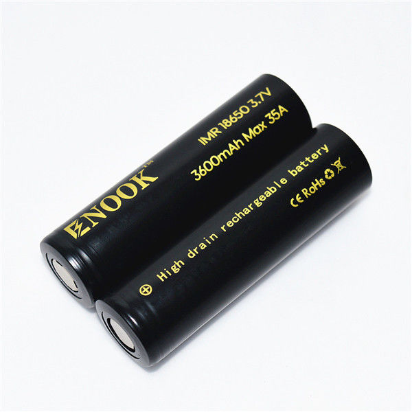 MAX 35A लिथियम आयन बैटरी सेल 3.7 V 3600mAh 18650 फ्लैशलाइट के लिए