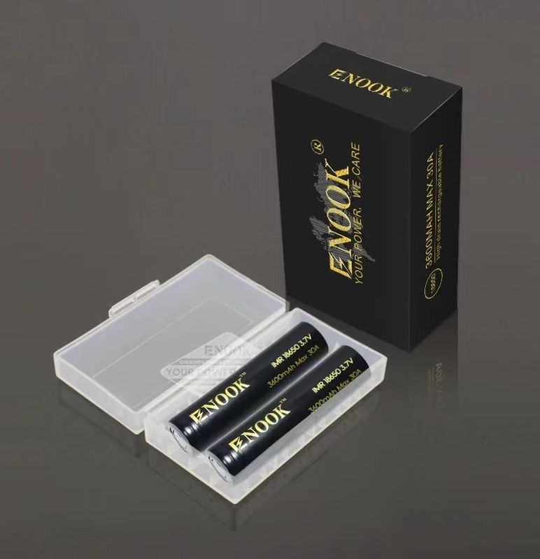 18650 रिचार्जेबल लिथियम आयन बैटरी सेल 3.7V 3600mAh फ्लैट टॉप प्रकार
