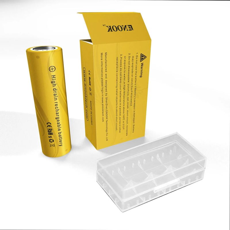 डबलपॉव थोक मूल्य 18650 3.7V 2200mah रिचार्जेबल बैटरी सेल 40A 3.7V mod 18650 पीली लिथियम आयन बैटरी