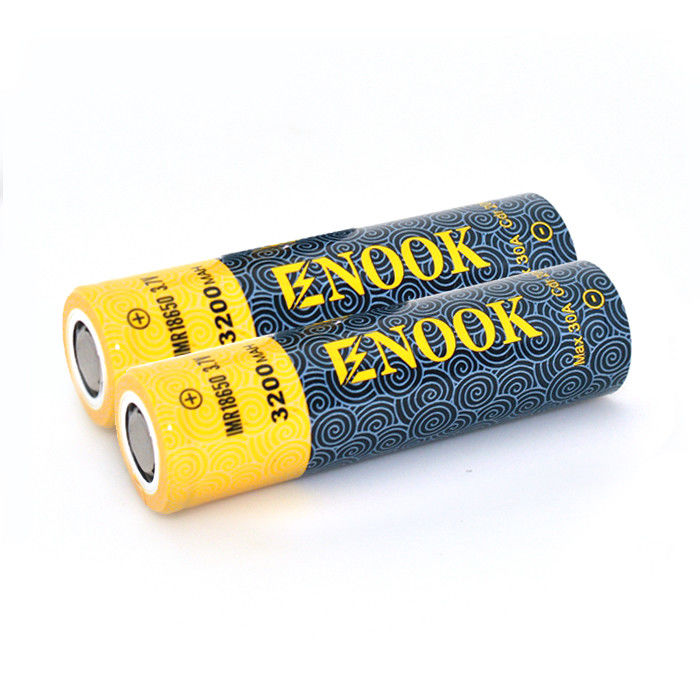 18650 लिथियम आयन बैटरी सेल 3200mAh 3.7V लैपटॉप के लिए उच्च डिस्चार्ज दर