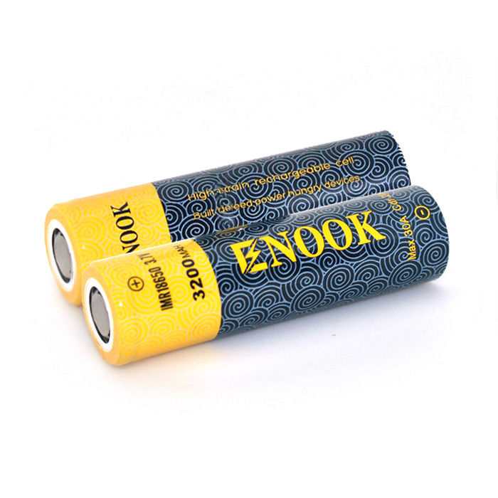 18650 लिथियम आयन बैटरी सेल 3200mAh 3.7V लैपटॉप के लिए उच्च डिस्चार्ज दर