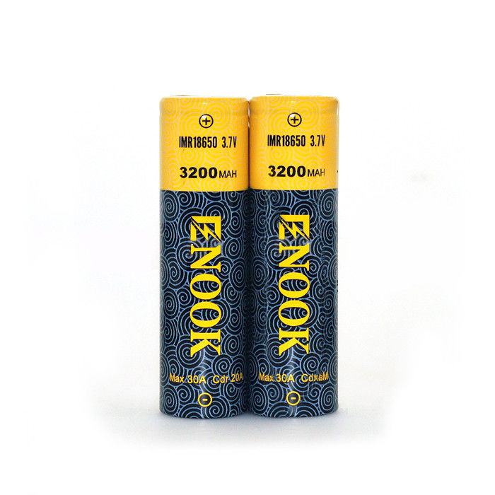 18650 लिथियम आयन बैटरी सेल 3200mAh 3.7V लैपटॉप के लिए उच्च डिस्चार्ज दर