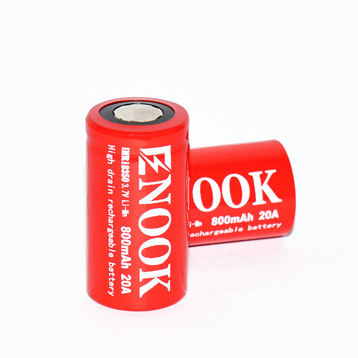 रिचार्जेबल आईएमआर ली आयन बैटरी 800mAh 20amp 18350 ली Mn बैटरी फ्लैशलाइट के लिए