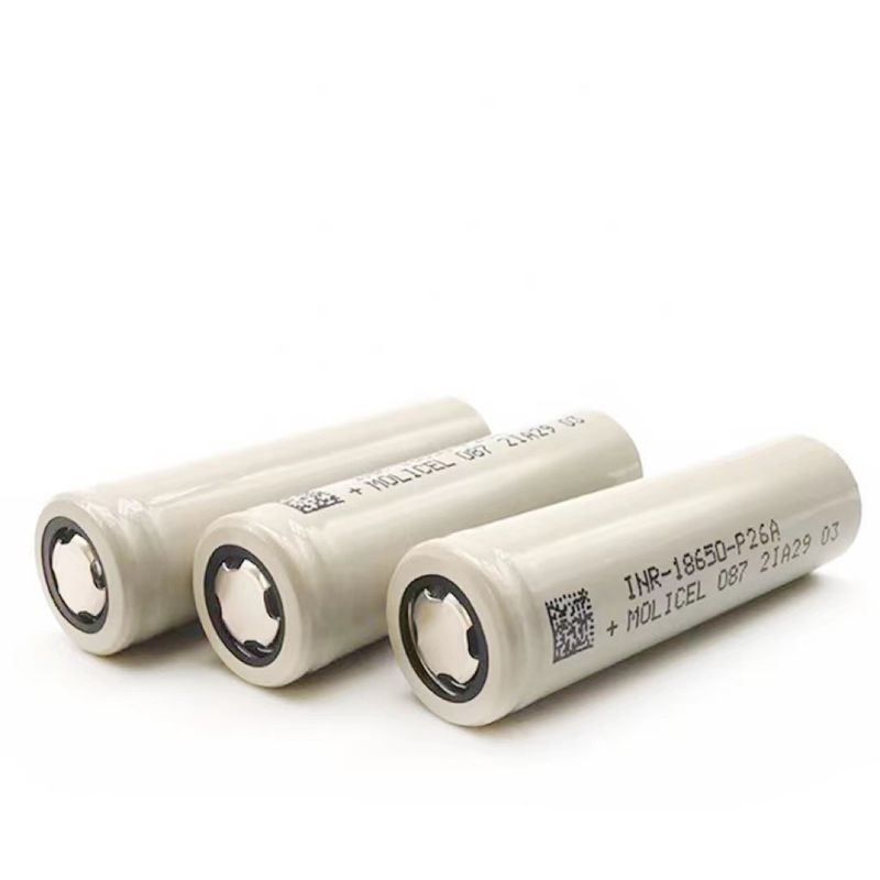 मोलिकेल पी26ए 18650 बैटरी सेल लिथियम आयन 35 ए 3.7 वी रिचार्जेबल बैटरी 2600mah