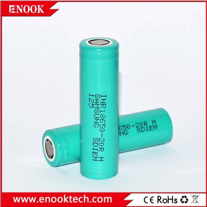 स्टॉक में 18650 सैमसंग 20R 3.7v 2000mah 18650 लिथियम रिचार्जेबल लिथियम आयन बैटरी बैटरी पैक के लिए