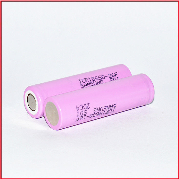 रिचार्जेबल 18650 बैटरी सेल 3.7V 2600mah 18650 ली आयन बैटरी फ्लैशलाइट के लिए