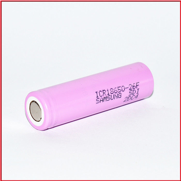 SAM ICR18650 26F 2600mAh 26JM 26J 26H 3.6V 18650 2600mAh लिथियम बैटरी 510 थ्रेड बैटरी