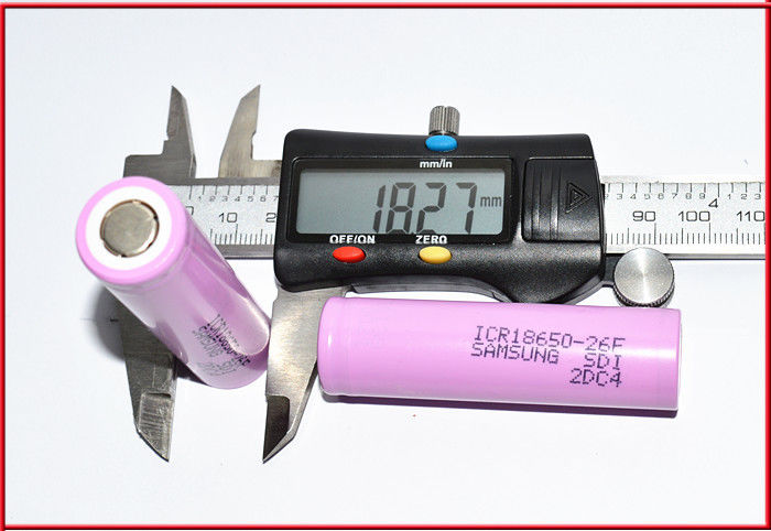 SAM ICR18650 26F 2600mAh 26JM 26J 26H 3.6V 18650 2600mAh लिथियम बैटरी 510 थ्रेड बैटरी