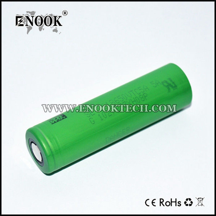 Vtc5 बैटरी के विनिर्देश 2600mAh थोक में आयन रिचार्जेबल बैटरी 3.7V 18650 बैटरी