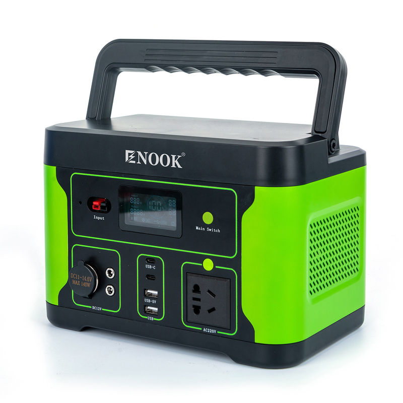 आउटडोर ऊर्जा भंडारण पावर स्टेशन 500W कैम्पिंग के लिए पोर्टेबल सौर जनरेटर