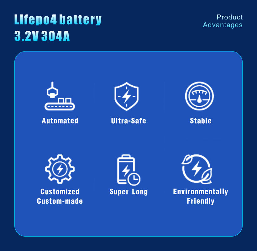 3.2V 280ah प्रिज्माटिक लाइफपो4 बैटरी सेल एलएफपी सोलर सिस्टम के लिए लिथियम बैटरी