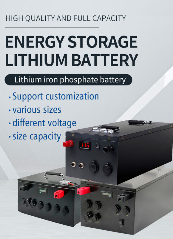 ब्लैक 51.2V 200Ah LiFePo4 लिथियम आयन गोल्फ कार्ट बैटरी 10KW सर्वर रैक बैटरी