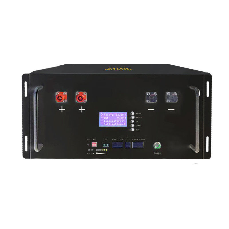 स्मार्ट बीएमएस LiFePO4 10kwh 48V 200Ah सौर लिथियम आयन सर्वर रैक माउंट बैटरी पैक सौर प्रणाली के लिए