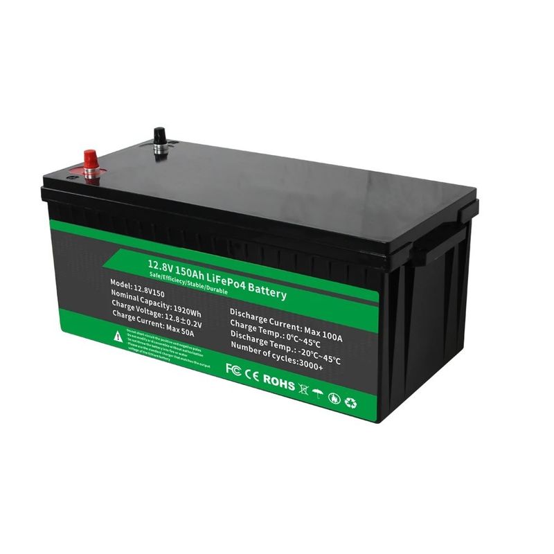 पावर बैकअप के लिए स्मार्ट बीएमएस के साथ lifepo4 पैक 12.8v 100ah 200ah 300ah लिथियम बैटरी