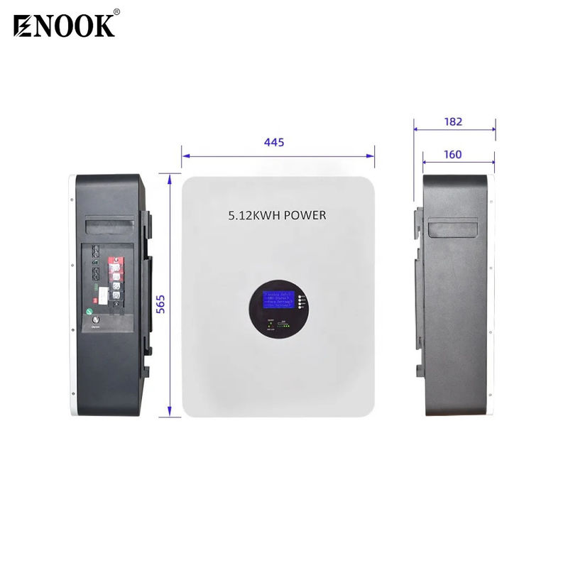 48v 51.2v 10 Kw 200ah लिथियम पावर वॉल लिथियम सोलर बैटरी पावरवॉल हाइब्रिड सोलर पावर सिस्टम