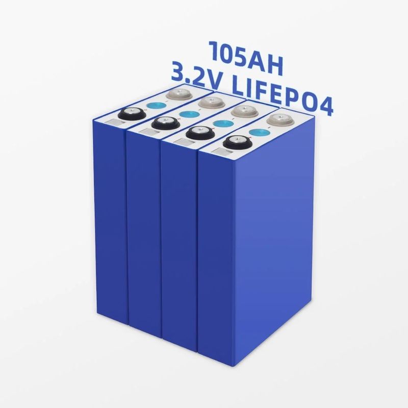 ईवी ऊर्जा भंडारण के लिए मानक चार्ज-डिस्चार्ज दर 105Ah 3.2V ग्रेड ए लाइफपो4 बैटरी