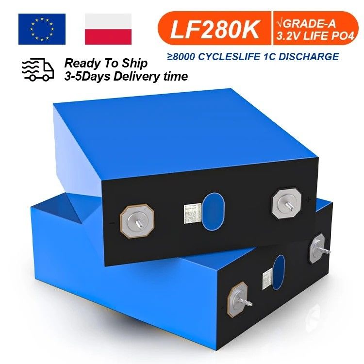 बैटरी प्रकार 3.2V 280Ah Lifepo4 बैटरी DIY के लिए ऊर्जा भंडारण 48V 36V 24V बैटरी पैक