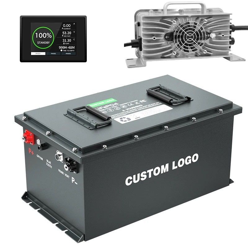 51.2V 105Ah LiFePO4 गोल्फ कार्ट बैटरी लंबी चक्र जीवन EV LifePo4 बैटरी 48V 100Ah 200Ah