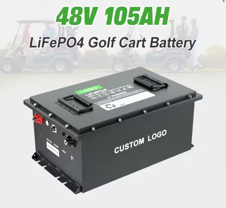 36v 48v 72v 100ah 200ah लिथियम आयन गोल्फ कार्ट बैटरी पर्यावरण के अनुकूल के लिए