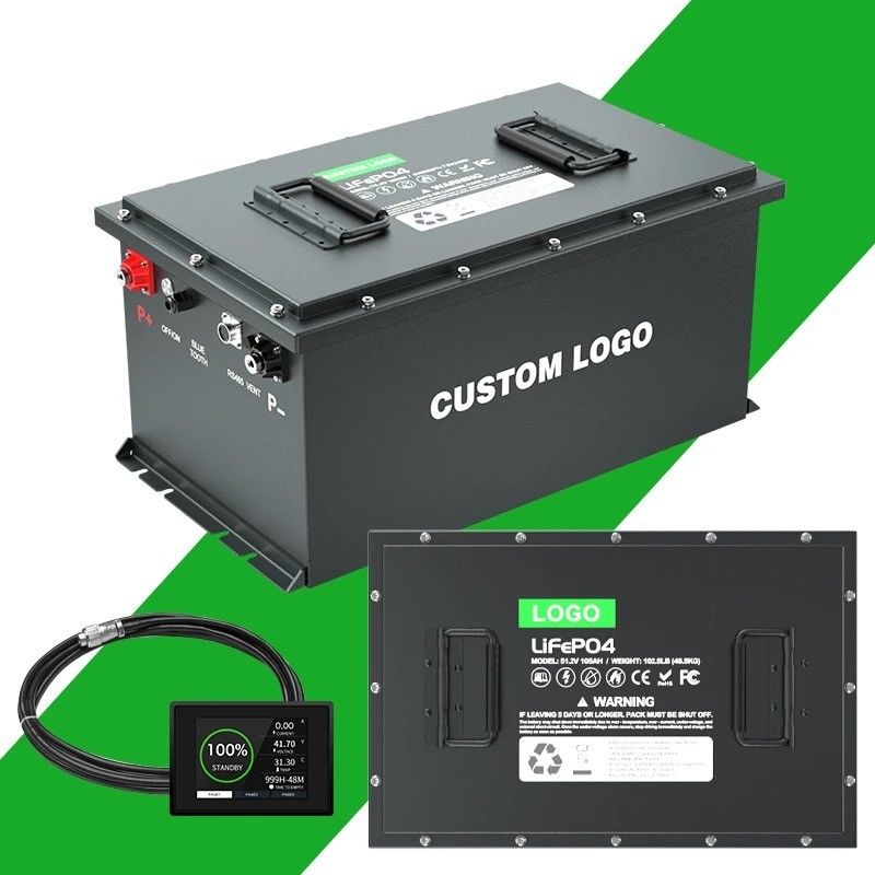 36v 48v 72v 100ah 200ah लिथियम आयन गोल्फ कार्ट बैटरी पर्यावरण के अनुकूल के लिए